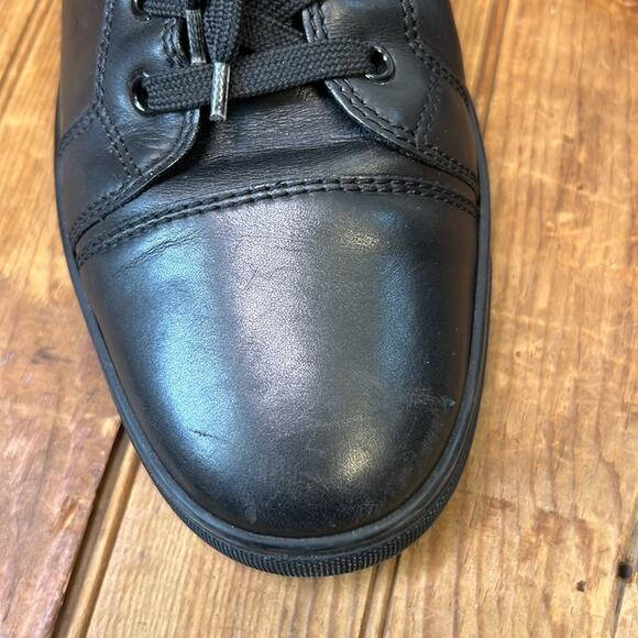 Christian Louboutin mens Louis high top black sneakers size 43 1/2 - Picture 12 of 16